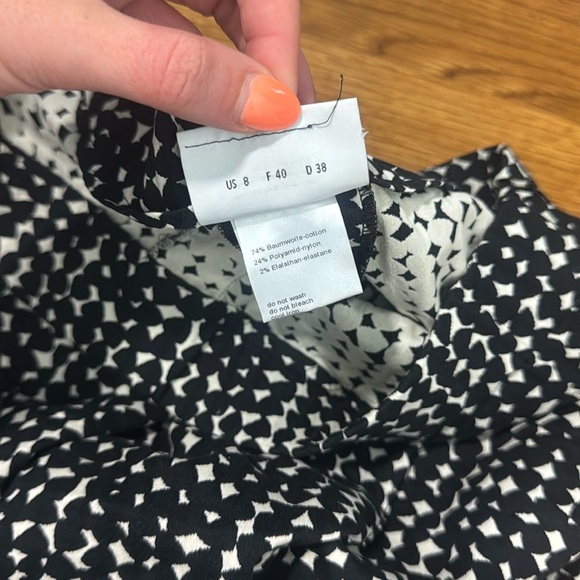 Akris Punto Black and White Polka Dot Printed Cropped Pants Size 8 - Picture 8 of 13